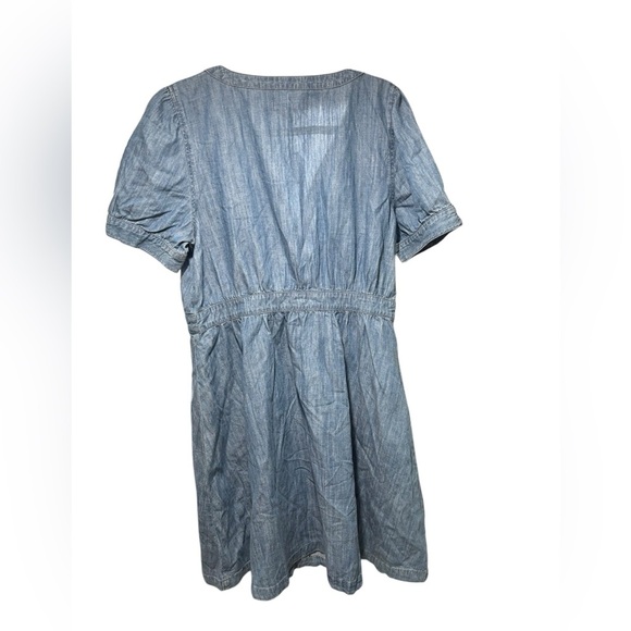 Madewell Blue Puff Sleeve Sundress - Picture 3 of 7